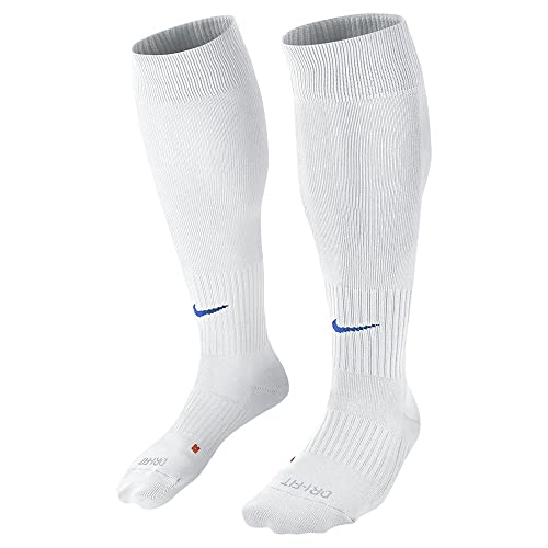 Nike Classic Ii Cushion Over-The-Calf Football, Calze Unisex - Adulto, Bianco (White/Royal Blue), L