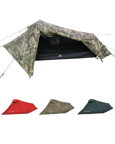 Highlander Blackthorn - Tenda Per 1 Persona, Leggera E Impermeabile, Tenda 4 Stagioni Per 1 Persona, Passo Facile E Veloce, Profilo Ultra Basso Per Es