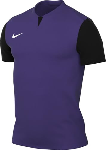 Nike Mens Short-Sleeve Soccer Jersey M Nk Df Trophy V Jsy Ss, Court Purple/Black/Black/White, Dr0933-547, L