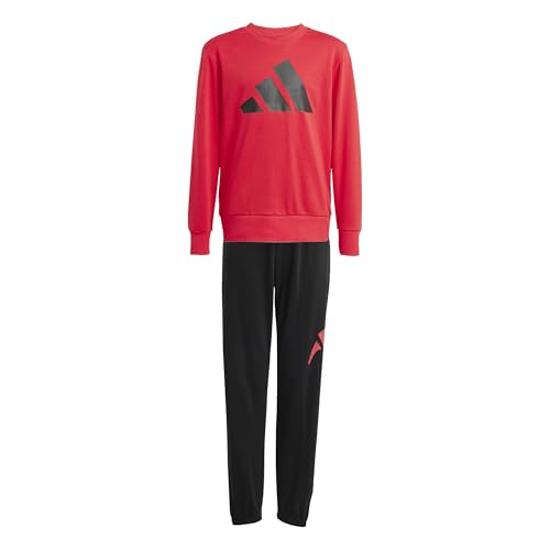 Adidas Unisex - Bambini Essentials French Terry Jogger, Pure Ruby/Black, 11-12 Years