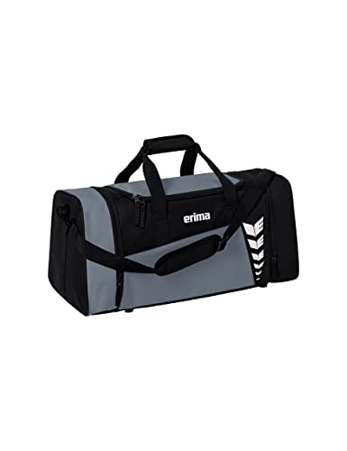 Erima Borsone Sportivo Six Wings, Slate Grey/Nero, M