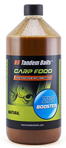 Tandem Baits Carp Food Zig Booster Natural | Carpfishing Pesche Pesca Accessori | Alimentatore Per La Pesca Carpa | Aroma Inenso | Pesca Accessori All