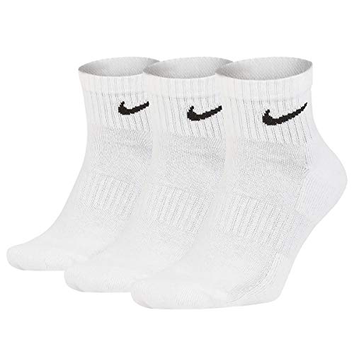 Nike Everyday Lightweight Ankle, Calzini Unisex Adulto, White/Black, S