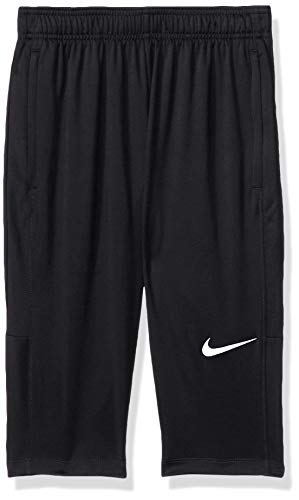 Nike Academy18 3/4 Tech Pant, Pantaloncini Sportivi Unisex Bambini, Black/Black/(White), Xl
