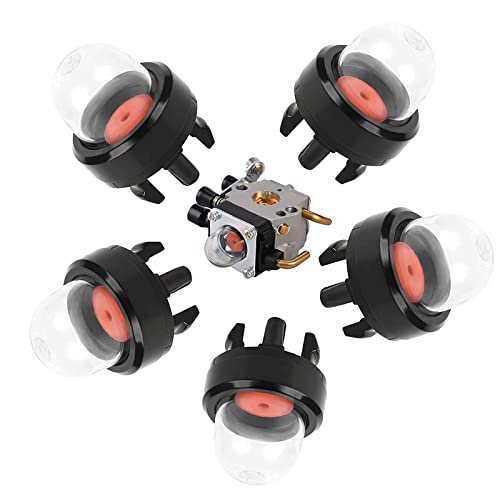 Exbrith 5 Pezzi Pompa Per Bulbo, Lampadina Primer, Snap-In Carburatore Primer Bulb, Adatto Per La Maggior Parte Dei Tosaerba, Soffiatori, Motoseghe, S