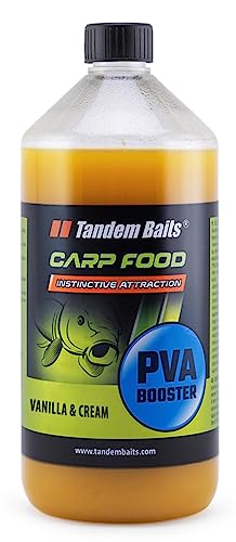 Tandem Baits Carp Food Pva Booster Vaniglia & Crema | Carpfishing Pesche Pesca Accessori | Alimentatore Per La Pesca Carpa | Aroma Inenso | Pesca Acce