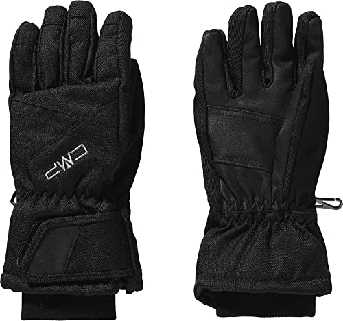 Cmp, Guanti Da Sci In Twill Per Bambini, Nero, 4
