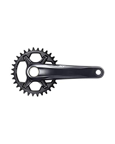 Shimano Xt Fc-M8100-1, Guarnitura Unisex Adulto, Nero, 175 Mm