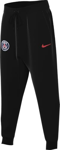 Nike Pantaloni Psg B Nsw Tech Flc Pant, Black/University Red, Fq3513-010, M