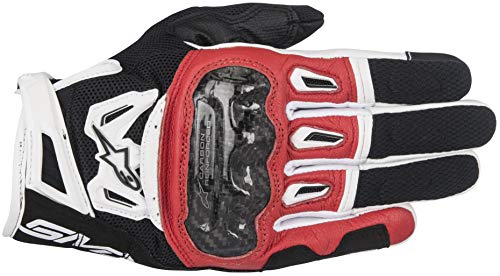Alpinestars Smx-2 Air Carbon V2 Glove Nero Rosso Bianco Xl