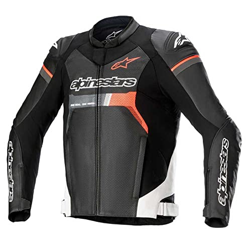 Giacca Pelle Gp Force Air C/Int Ne/Ro 52