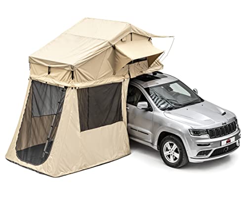 Dragon Winch Tenda Da Campeggio Con Vestibolo Per 2 Persone + Materasso - Comoda E Mobile, Ideale Per Escursioni Complete Di Scale Telescopica, Tasche