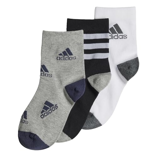 Adidas Hn5736 Lk Socks 3Pp Calzini Black/White/Medium Grey Heather Kxxl