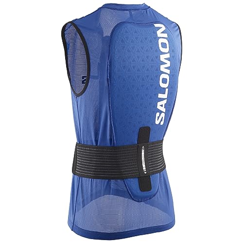 Salomon Flexcell Pro Vest, Protezione Schiena Sni Snowboard Mtn Unisex: Protezione Adattabile, Traspirabilità, E Facile Da Regolare, Blu, L