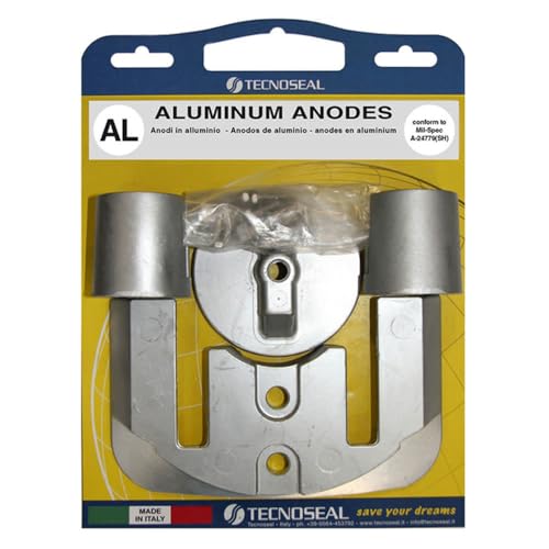 Tecnoseal Anodi - Compatibile Kit Mercury Bravo Ii-Iii Alluminio- Anodo In Zinco Gommone Per Barca Gommone Vela Motore