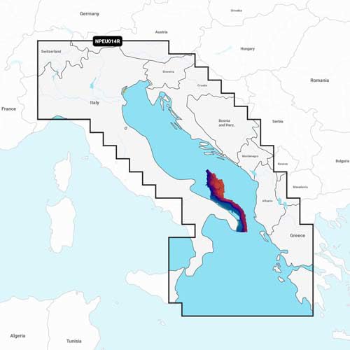 Mappa Marina Navionics+ Platinum+ Regular - Italia, Mare Adriatico Npeu014R