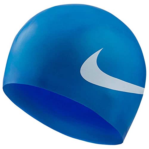Nike Cuffia Da Nuoto In Silicone, Unisex, Per Adulti, Unisex_Adult, Ness8163, Game Royal, Taglia Unica