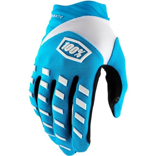 100% Airmatic Guanti Da Bicicletta (Blue/White,M)
