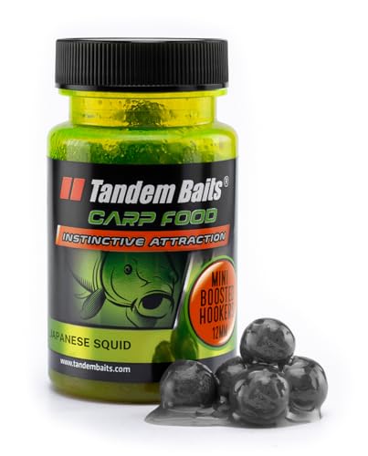 Tandem Baits Carp Food Mini Boosted Hookers Calamaro Giapponese | Carpfishing Pesche Pesca Accessori | Alimentatore Per La Pesca Carpa | Pesca Accesso