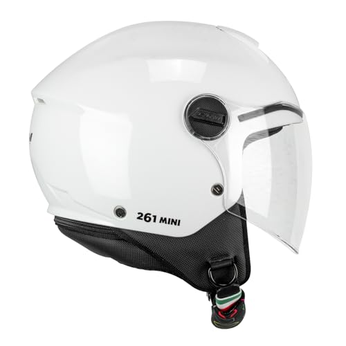 Cgm Casco Open Face Young, 261A Mini Mono Bianco, Ym (49-50Cm)