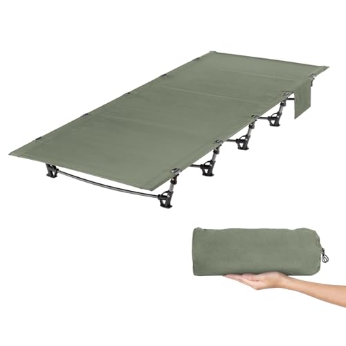 Leogreen Lettino Da Campeggio Pieghevole, Ultraleggero Portatile, Brandina Pieghevole Campeggio, 192 X 70 X 17Cm, Carico Massimo 150 Kg, Per Alpinismo