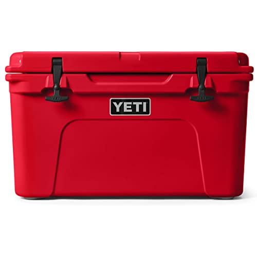 Yeti Tundra 45 Cool Box, Insulated Hard Cooler, Rescue Red