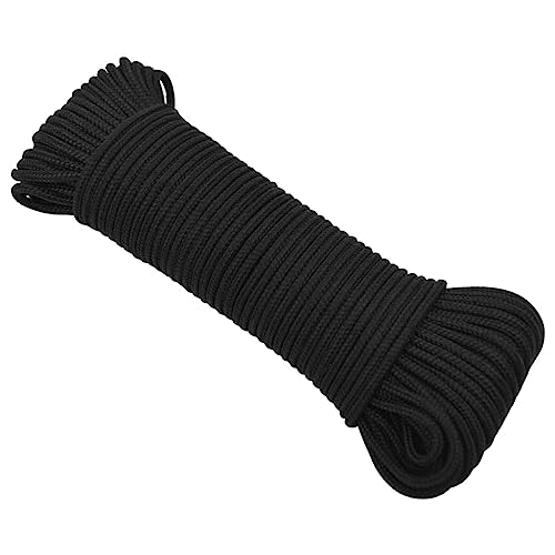 Vidaxl Corda Marina Completamente Nera 5 Mm 50 M In Polipropilene, Corda Per Barca, Corda Intrecciata, Corda A Spirale, Corde Per Barche, Corda