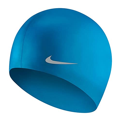 Nike Silicone Cap, Cuffia Da Nuoto Unisex Bambini, Blu (Photo Blue), Taglia Unica