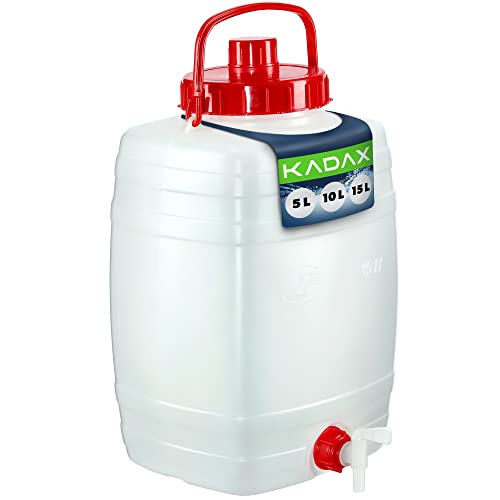 Kadax Tanister D'Acqua, Bevanda Di Plastica, Bomboletta D'Acqua Potabile, Serbatoio D'Acqua Con Rubinetto, Serbatoio Dell'Acqua, Rango Di Bevande Con
