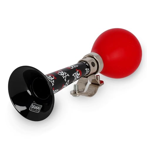 Legami - Campanello A Trombetta Per Bicicletta - Bike Horn, Clacson Per Bici, Trombetta Biciclette Bambini, Resistente, Tema Skull