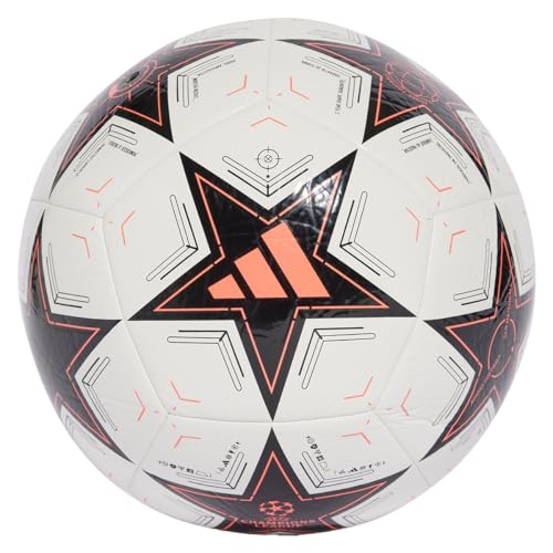 Adidas - Palla Da Calcio Uefa Champions League Club Ix4063, Unisex, 5 Eu, Colore: Bianco