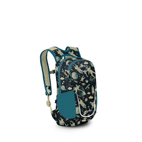Osprey Daylite Jr. - Zaino Da Hiking Per Bambini - Divertimento Quotidiano - Space Travel Print/Antique Blue O/S
