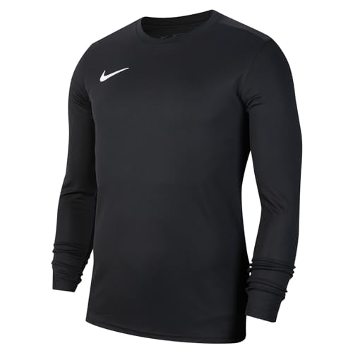 Nike Y Nk Dry Park Vii Jsy Ls T-Shirt A Manica Lunga, Unisex Bambini, Black/White, Xs