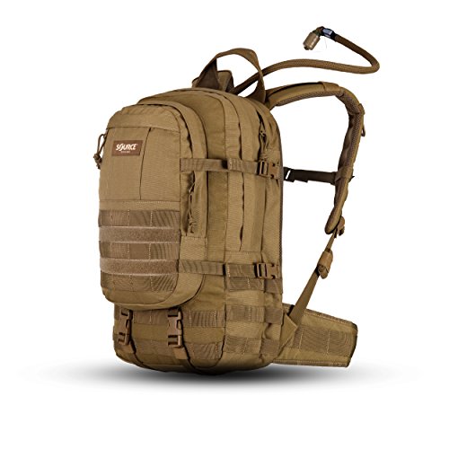 Source Assault, Zaino Idratante Unisex, Coyote, 20 L + 3 L