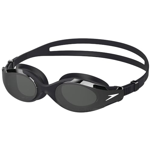 Speedo Hydrosity 2.0 Mirrored Occhialini Per Unisex Adulto, Black/Smoke/Silver Mirror, One Size