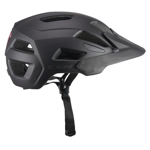 Cgm Sentiero, Casco Da Bici Unisex Adulto, Nero Opaco, L (58-61Cm)