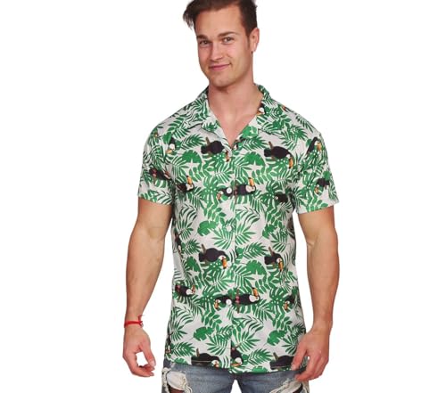 Fiestas Guirca Camicia Hawaiana Palme Da Uomo
