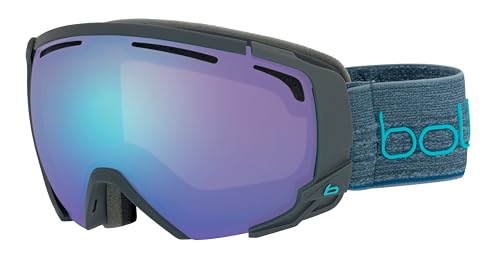 Bollé, Supreme Otg Dark Grey & Blue Matte, Azure Cat 2, Occhiali Da Sci, Medium, Unisex Adulto