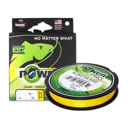 Powerpro 21100100100Y 4,5 Kg. 100 M Di Colore Giallo Unisex, Multicolore, Taglia Unica