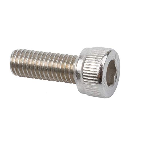 M-Wave, Viti In Acciaio Inox Unisex Adulto, Argento, M5 X 12Mm
