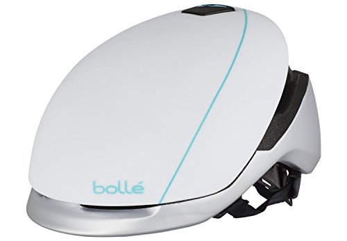 Bollé Ascender, Casco Da Bicicletta Unisex-Adulto, Bianco & Argento, M
