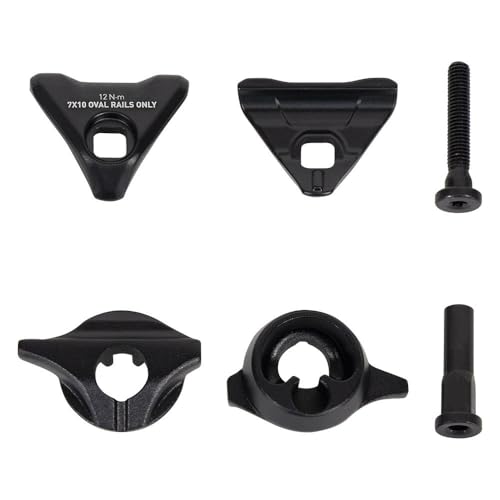 Sram, Post Clamp Kit Reverb/Xplr Oval Unisex Adulto, Nero-Nero