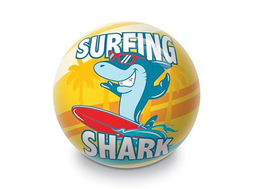 Mondo Toys - Surfing Shark - Pallone 100 Grammi Pvc Ø 200 - Sgonfio - 26077