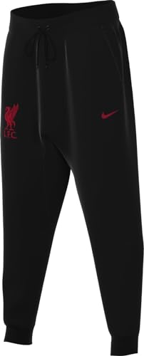 Nike Boy'S Pantaloni Lfc B Nsw Tech Flc Pant, Black/Black/Gym Red, Fn8505-010, Xl