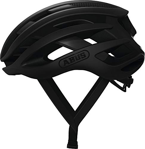 Abus Airbreaker Casco Da Ciclismo - Casco Da Bici Di Fascia Alta Per Ciclismo Professionistico - Unisex, Per Uomo E Donna - Nero, Taglia L