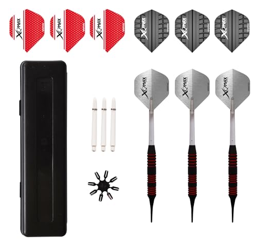 Xq Max Darts Dart, Set Di Freccette Unisex, Red, 18 Gram