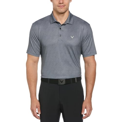 Callaway Opti-Dri Core Performance Polo Da Uomo A Maniche Corte Da Uomo Nero L Altamente
