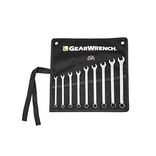Gearwrench Set Di Chiavi Metriche Combinate A Lungo Modello Con Rullo Portautensili 9 Pz., 12 Punti - 81932