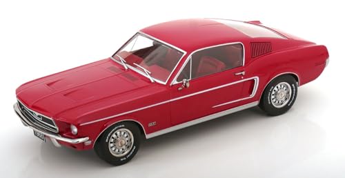 Kk Scale Kkdc181392 Mustang Gt Fastback Red 1968 - Scala 1/18 - Modellino Auto
