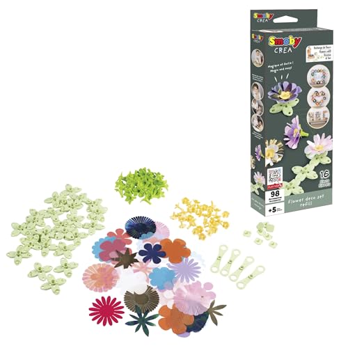 Smoby - Flower Market Deco Flower Refill, 7600350411, +5 Anni, Componenti Aggiuntivi Per Flower Market, Crea Le Tue Decorazioni
